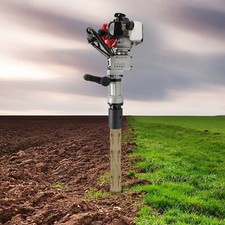 Petrol Fence Post Rammer Pile Driver Knocker Concrete Banger 2 Stroke Engine