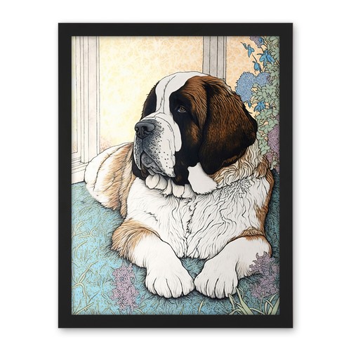 Bernard dog modern bright - st,