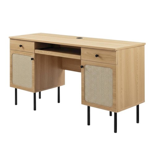Modern office desk neutral - modern,
