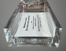 Fratelli Guzzini Acrylic Office Accessory Notebook Holder, Vintage 80s