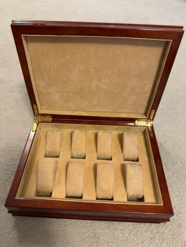 Wooden watch box holds - wooden,