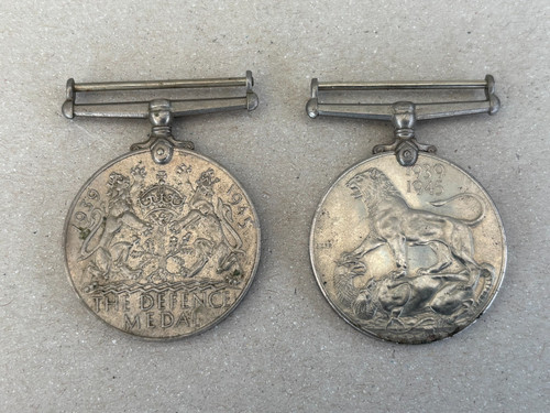 Ww2 war defence medals - ww2,