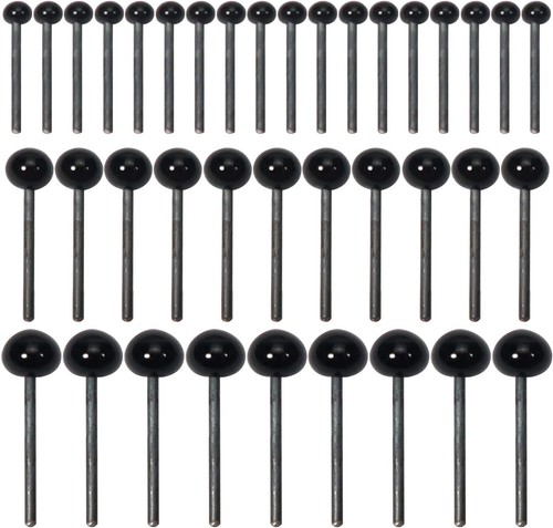 Toaob 300pcs mini black glass - mini,