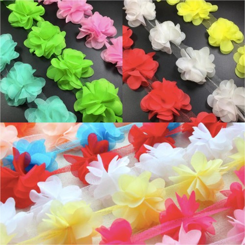 12x flower petal chiffon - 3d,