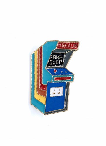 Arcade video machine pin - video,