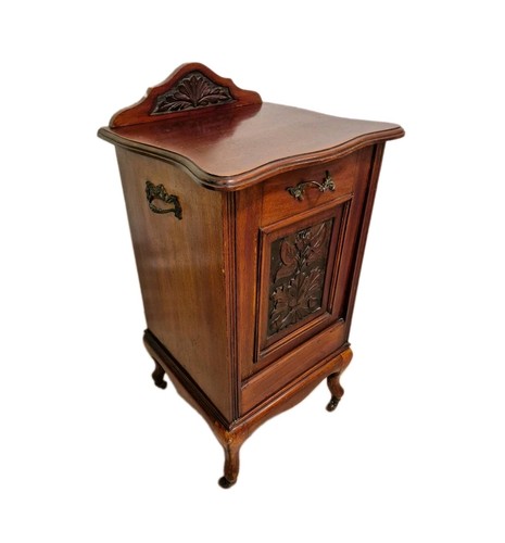 Antique c1900 mahogany coal - antique,