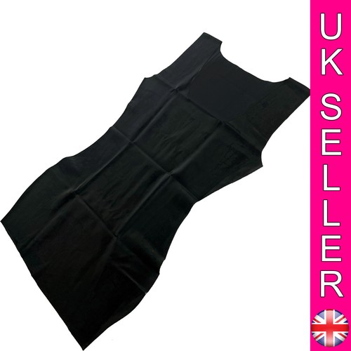 Latex black mini dress - latex,