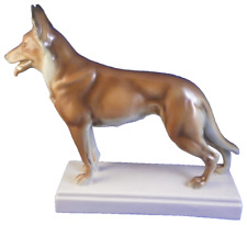Antique Schwarzburger Werkstatten Porcelan Dog Figure Figurine Porzellan Hund