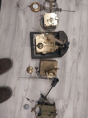 Antique clock mechanical - antique,