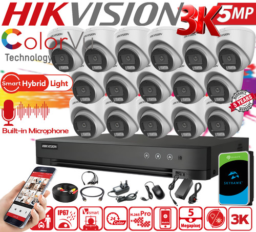 Hikvision 5mp cctv kit - hikvision, 3k