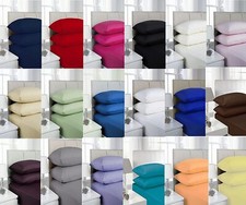 Full Fitted Sheet Bed Sheets 100% Poly Cotton Single Double King Super King Size