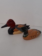 Carved and Hand Painted Wooden Decorative Decoy Ducks (14)