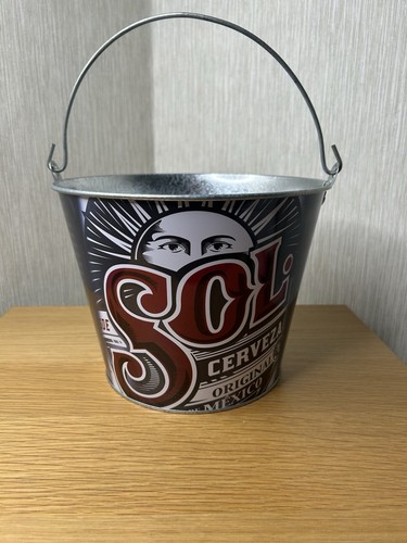 Cerveza sol branded metal - cerveza,