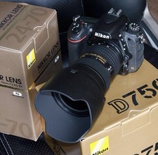 Nikon D750 Digital SLR Camera (Body Only) with Nikon battery grip and extras