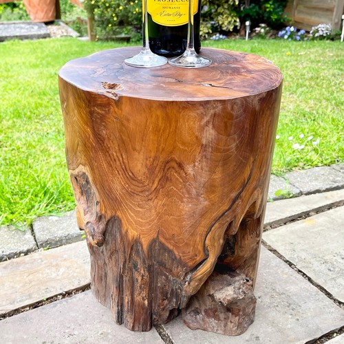 Teak root block table - root,
