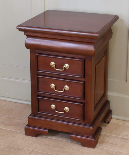 Mahogany bedside cabinet 3 - mahogany, |