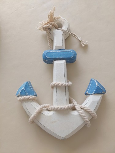 Nautical wooden hanging - hanging, anchor