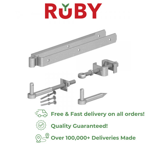 Adjustable gate hinge - gate, set