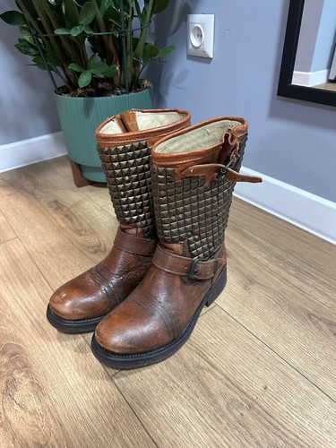 Ash distressed brown leather - ash,