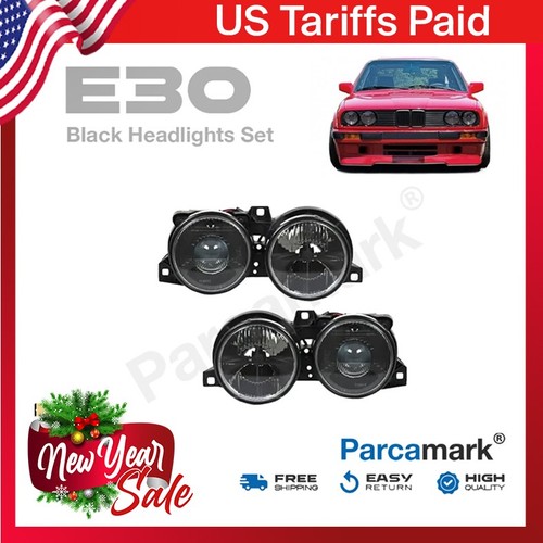 Bmw e30 black headlight - bmw,