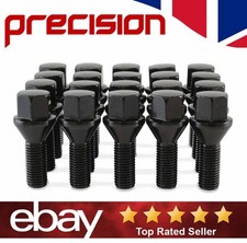 20 x Black Wheel Nuts Bolts for Lotus Elise 2002 to 2024 Alloys
