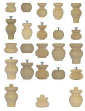 Single Wooden Pine Furniture Feet Foot Leg Replacement for Chests bedsides +