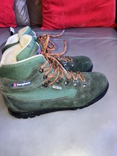 Vintage Berghaus Hiking Walking Boots UK 10 EU 44 Camping Suede Leather Gore-Tex
