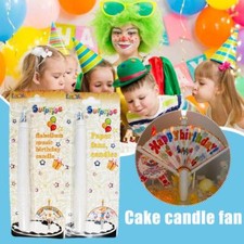 Creative Surprise Fan Birthday Candle Fan, Cake Party Y6 Baking Decoration  G8R1