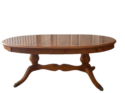 Yew coffee table antique - coffee, table-antique