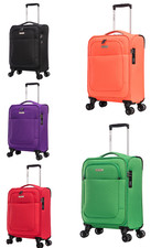 4 Wheel Lightweight Cabin Bag Hand Luggage Suitcase 55x35x20 Travel Trolley