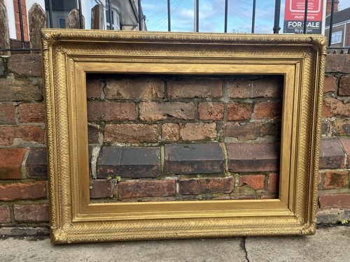 Antique large 19thc gilt wood - gilt,