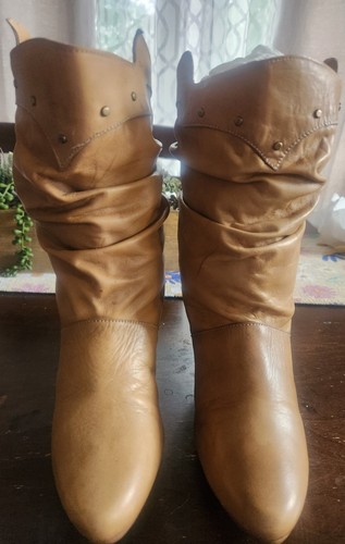 Vintage beige leather - beige,