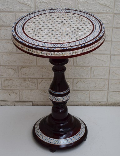 Handcrafted side table - handcrafted, table,16"
