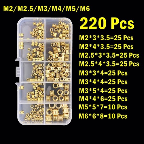 220pcs m4 m5 m6 - m2, m2.5