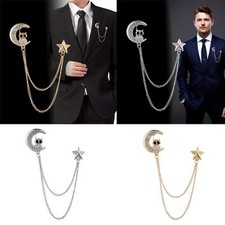 Men\\\\\\\\\\\\\\\'s Owl Brooch Suit Chain Pin Buckle Shirt