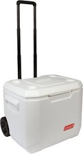 Coleman Marine 50Qt 47Ltr White Cooler Wheeled Cool Box 3000005137