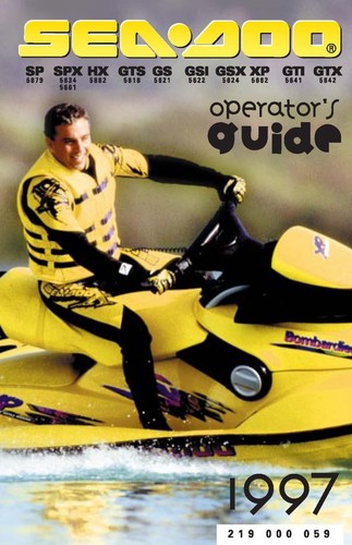 Sea doo owners manual book - manual,