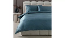 Habitat Cotton 400 TC Faggoting Navy Bedding Set - Superking