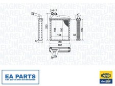 Heat Exchanger, interior heating for SKODA VW MAGNETI MARELLI 350218442000
