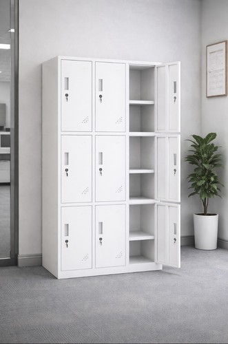Door white steel storage - 9,