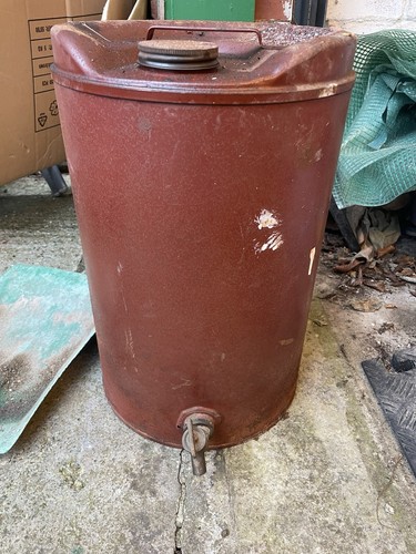 Vintage oil drum - vintage,