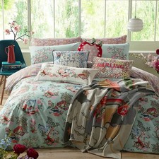 Cath Kidston Bundle !!! Double Painted Kingdom duvet set + bolster cushion New !