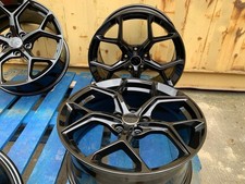 18" Alloy Wheels RS6 C8 STYLE BLACK Audi A3 S3 VW Golf Caddy 5X112