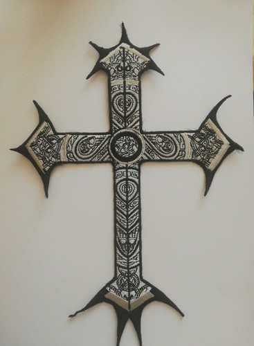 Large black white - black, gothic