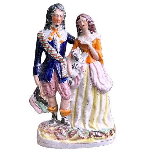 Staffordshire figure cavalier - staffordshire,