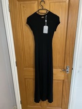 Reformation Jeans Long Black Maxi Dress Size S Bnwt
