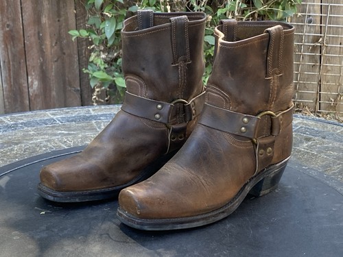 Frye brown leather engineer - leather,