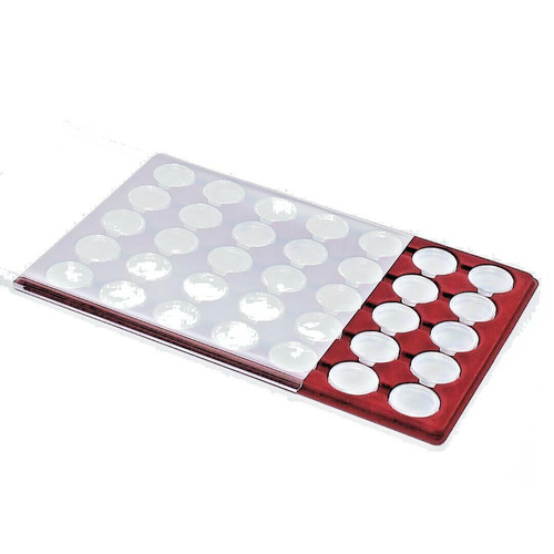 Coin tray with capsules - tray, £2
