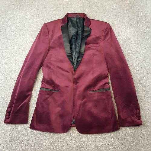 Asos jacket 38r burgundy - jacket,