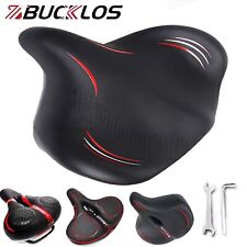 BUCKLOS Thicken Bike Wide Big Bum Soft Comfort Saddle Seat Oversize Cushion Pad